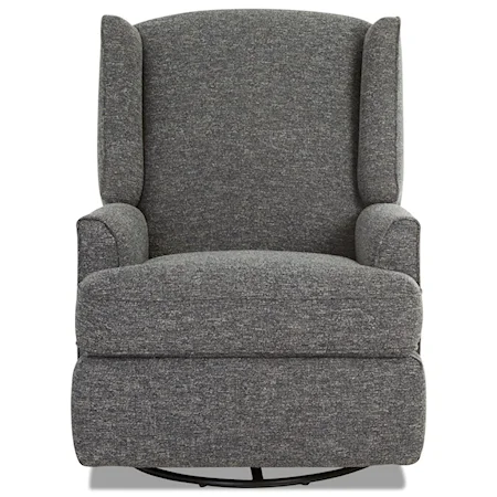 Wing Back Power Swivel Gliding Reclining Chair